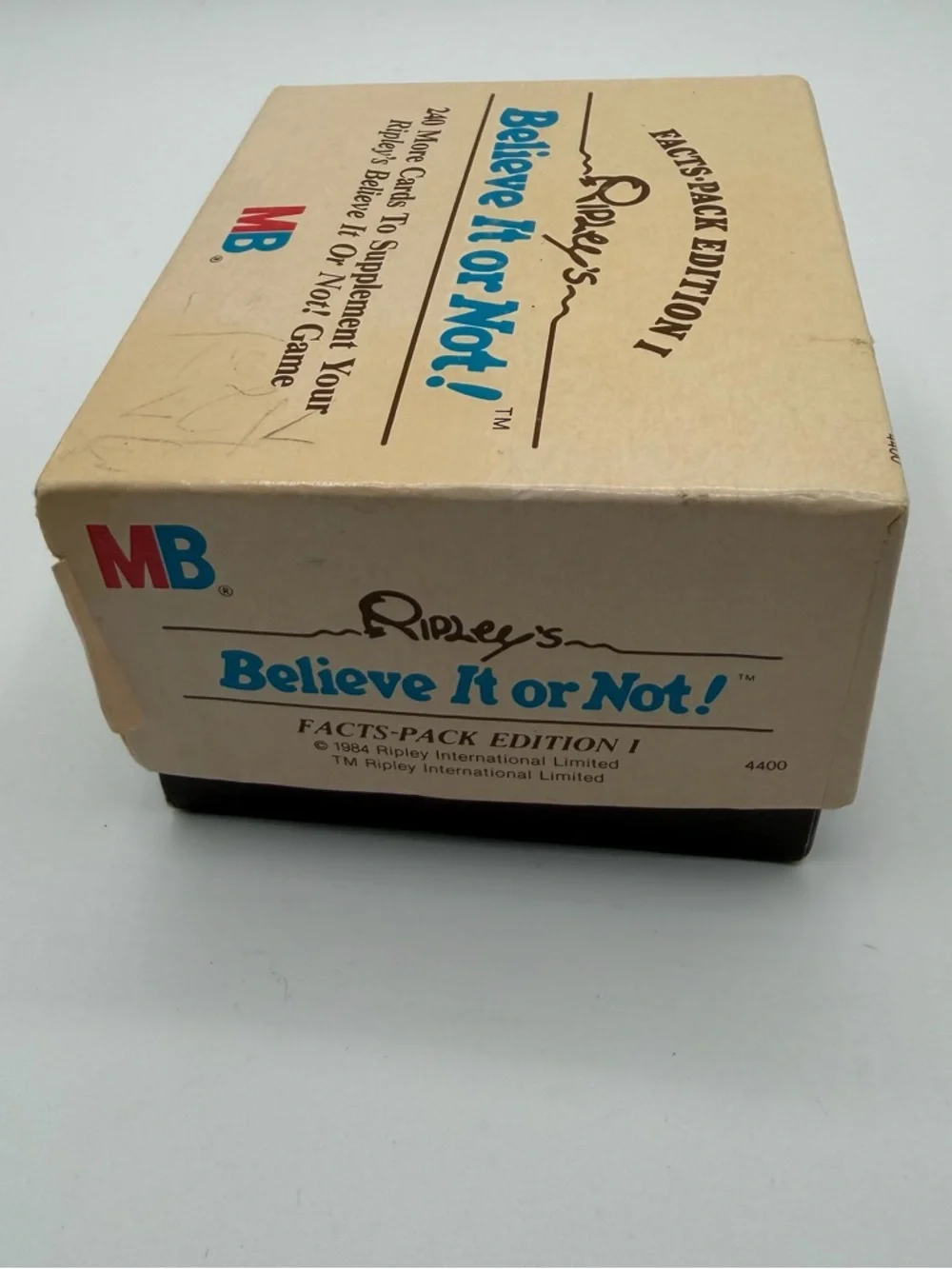 Vintage 1984 Ripley’s Believe It or Not Facts Pack Ed 1 240 Cards Milton Bradley